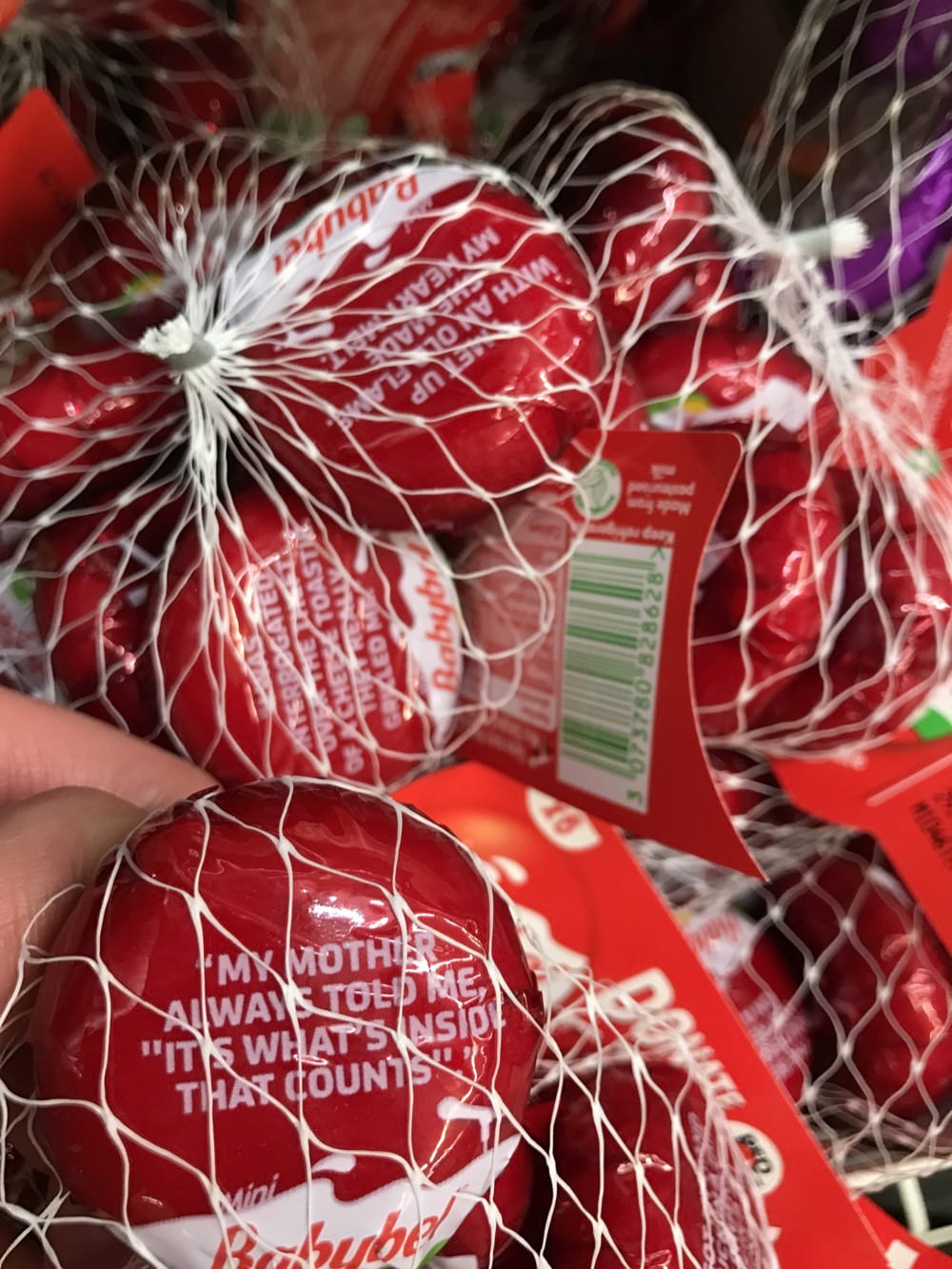 My Mother Always Told Me It's What Inside That Counts - Mini BabyBel Comic Relief Cheeses
