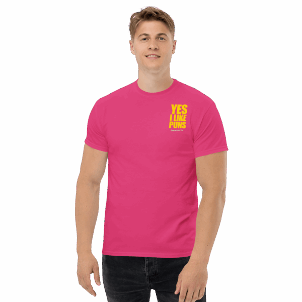YES I LIKE PUNS T-Shirt Unisex Corner Guy 1
