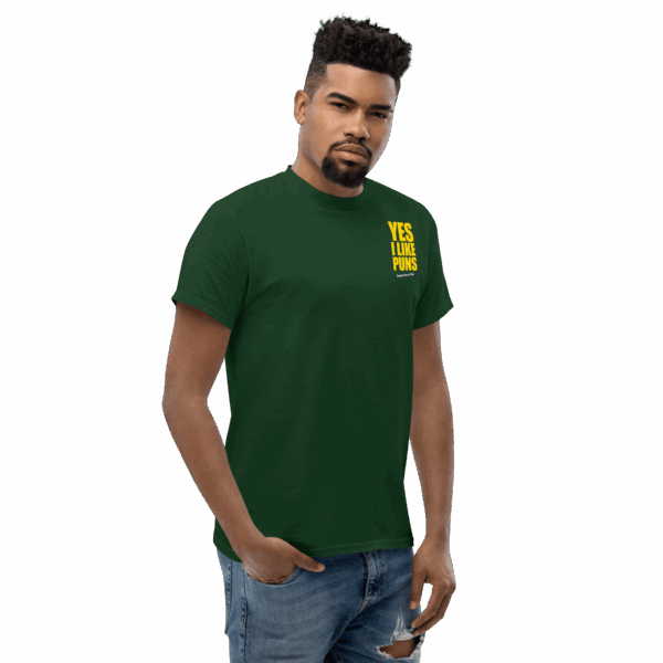 YES I LIKE PUNS T-Shirt Unisex Corner guy 2
