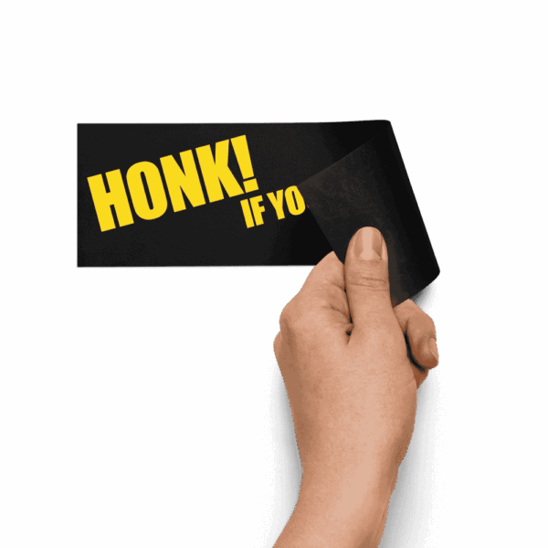 HONK! IF YOU LIKE PUNS Car Magnet
